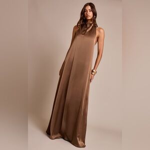 PrettyLittleThing Brown Maxi Dress